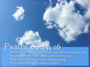 Psalm 89 15, 16(1)